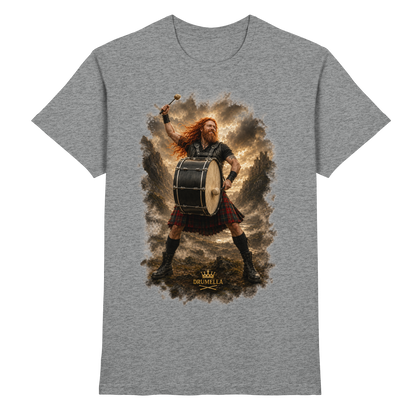 Rockiger Base Drummer - Damen - Herren - T-Shirt - Drumella