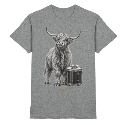 Highland Cow & Tenor Drum – Drumella T-Shirt - Premium Shirt