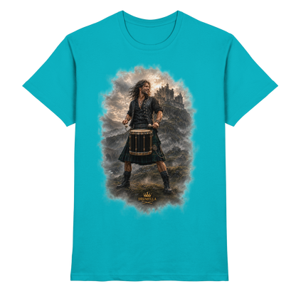 Drumella T-Shirt - Rockiger Tenor-Drummer - Premium Shirt