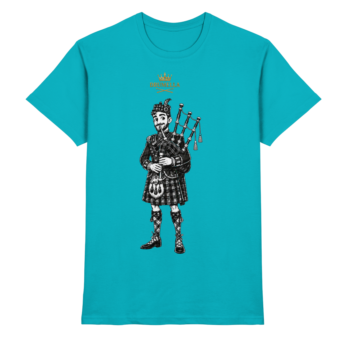 „Scottish Bagpipe Player“ – Herren - Drumella - Premium Shirt