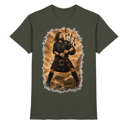 Drumella „Highland Rock“ Dudelsack-T-Shirt - Premium Shirt