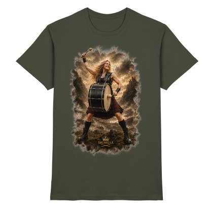 Drumella „Rocking Base Drummerin“ Unisex T-Shirt - Premium Shirt