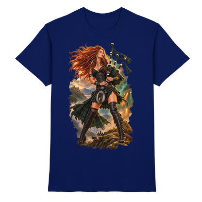 Rockige Dudelsackspielerin – Drumella T-Shirt - Premium Shirt