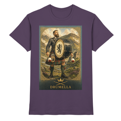 Drumella Herren-T-Shirt – Base Drummer Highlands - Premium Shirt