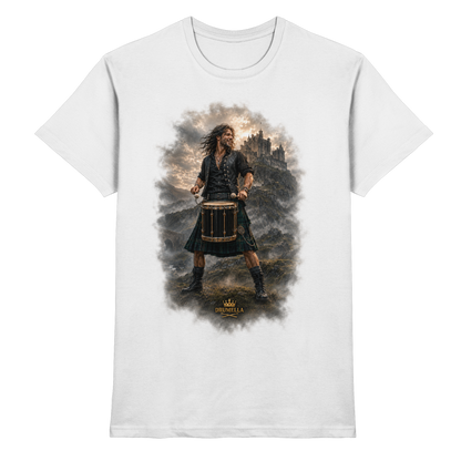 Drumella T-Shirt - Rockiger Tenor-Drummer - Premium Shirt