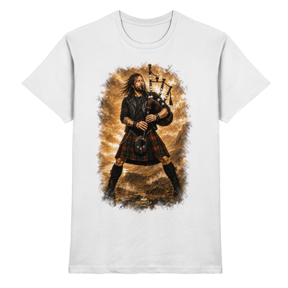 Drumella „Highland Rock“ Dudelsack-T-Shirt - Premium Shirt