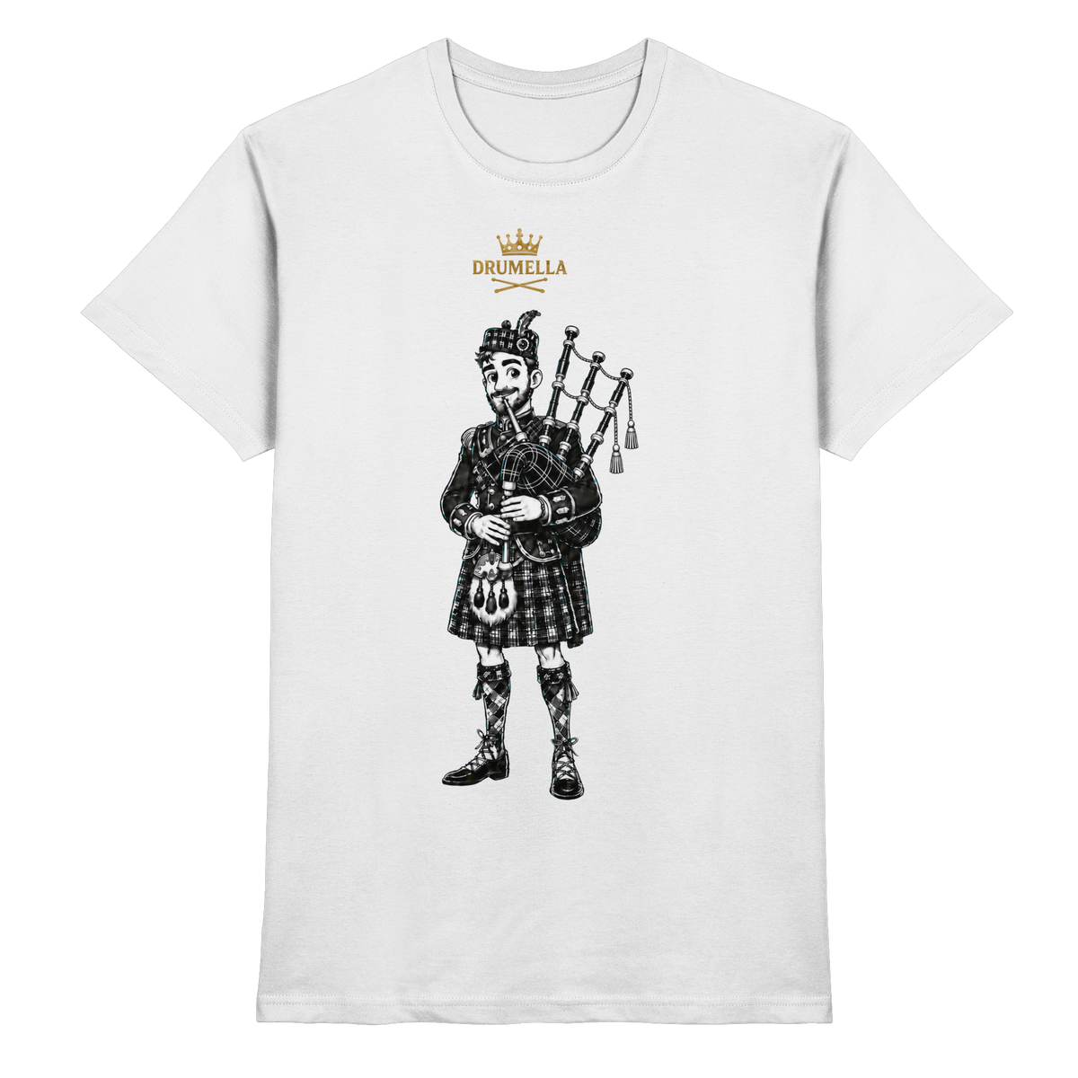 „Scottish Bagpipe Player“ – Herren - Drumella - Premium Shirt