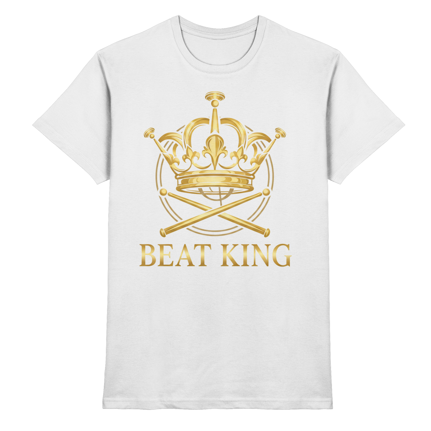 Kurzarm Herren Drumella T-Shirt mit BEAT-KING Aufdruck - Premium Shirt