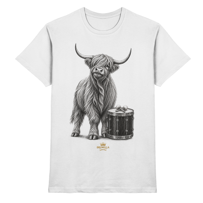 Highland Cow & Tenor Drum – Drumella T-Shirt - Premium Shirt