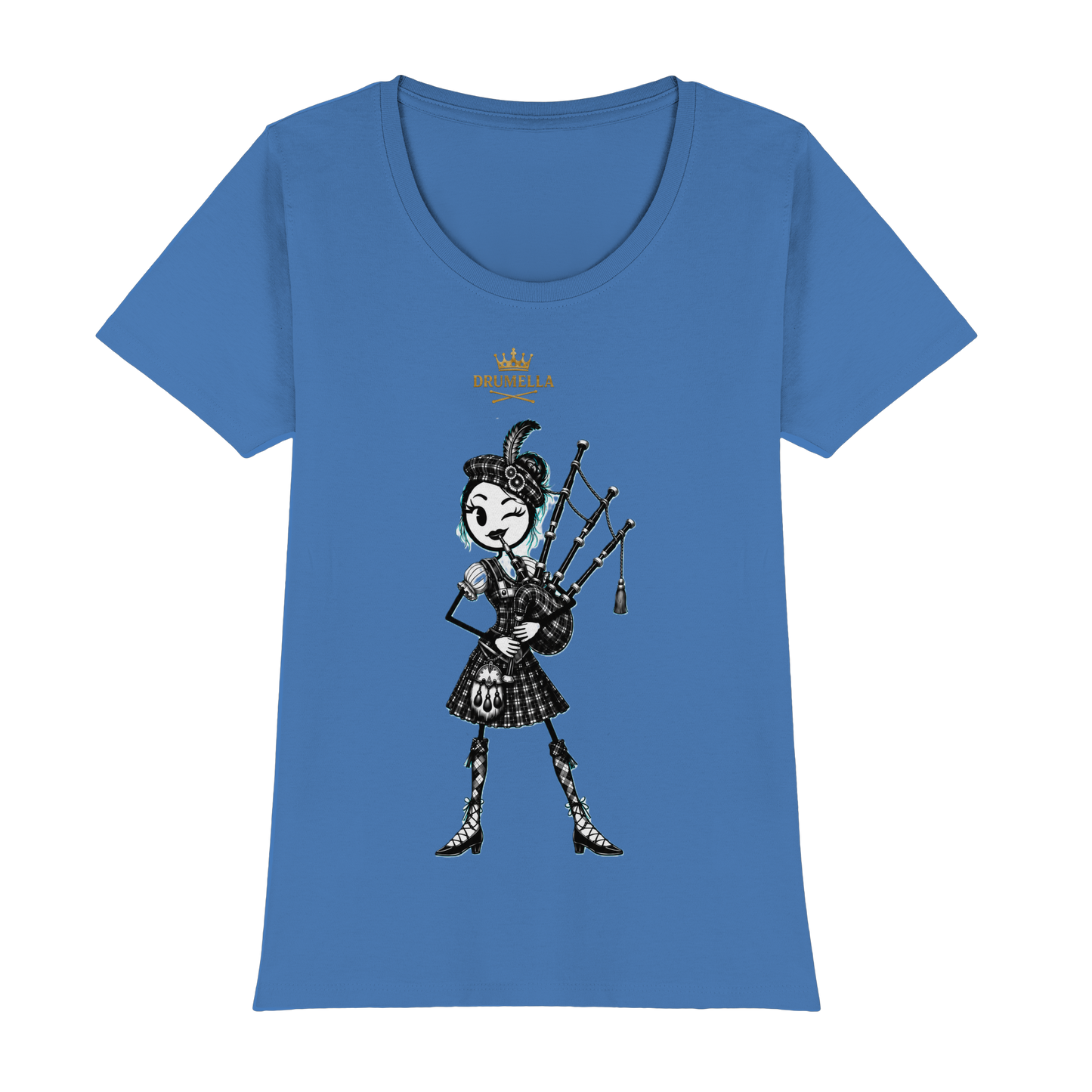 Drumella – Dudelsackspielerin T-Shirt - Womens Premium Classic T-Shirt