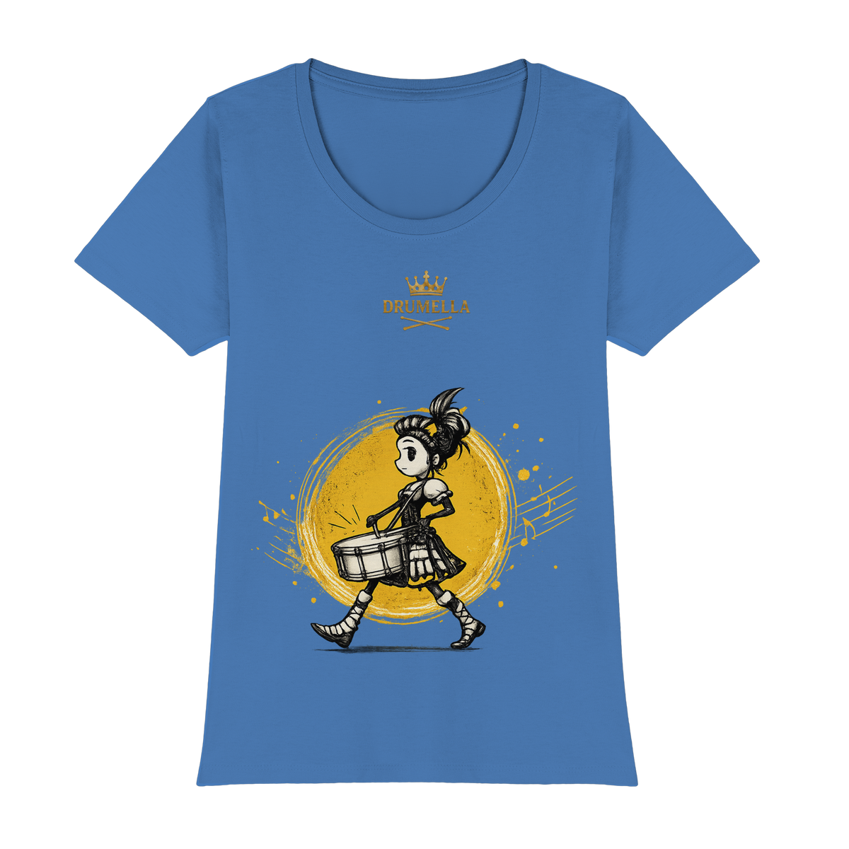 Drummer Girl - Snare Drum - Damen - T- Shirt - Drumella