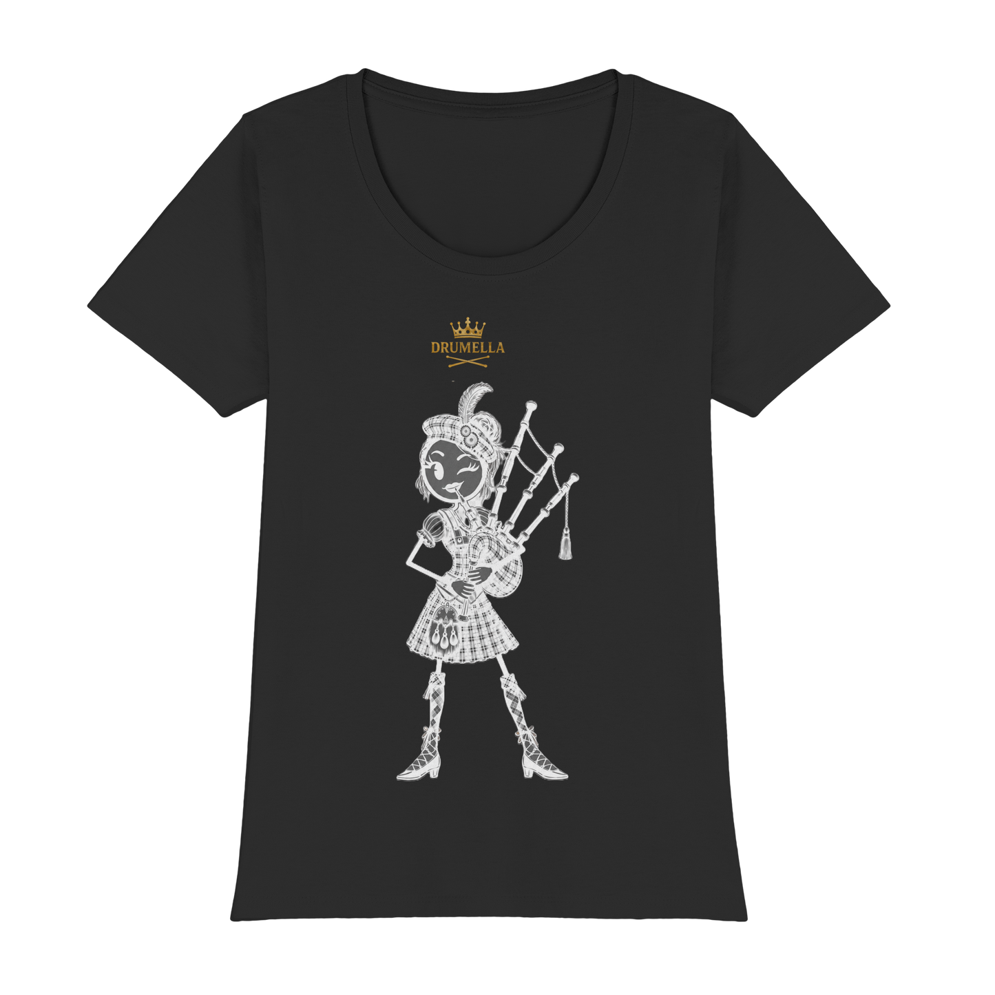 Drumella – Dudelsackspielerin T-Shirt - Womens Premium Classic T-Shirt