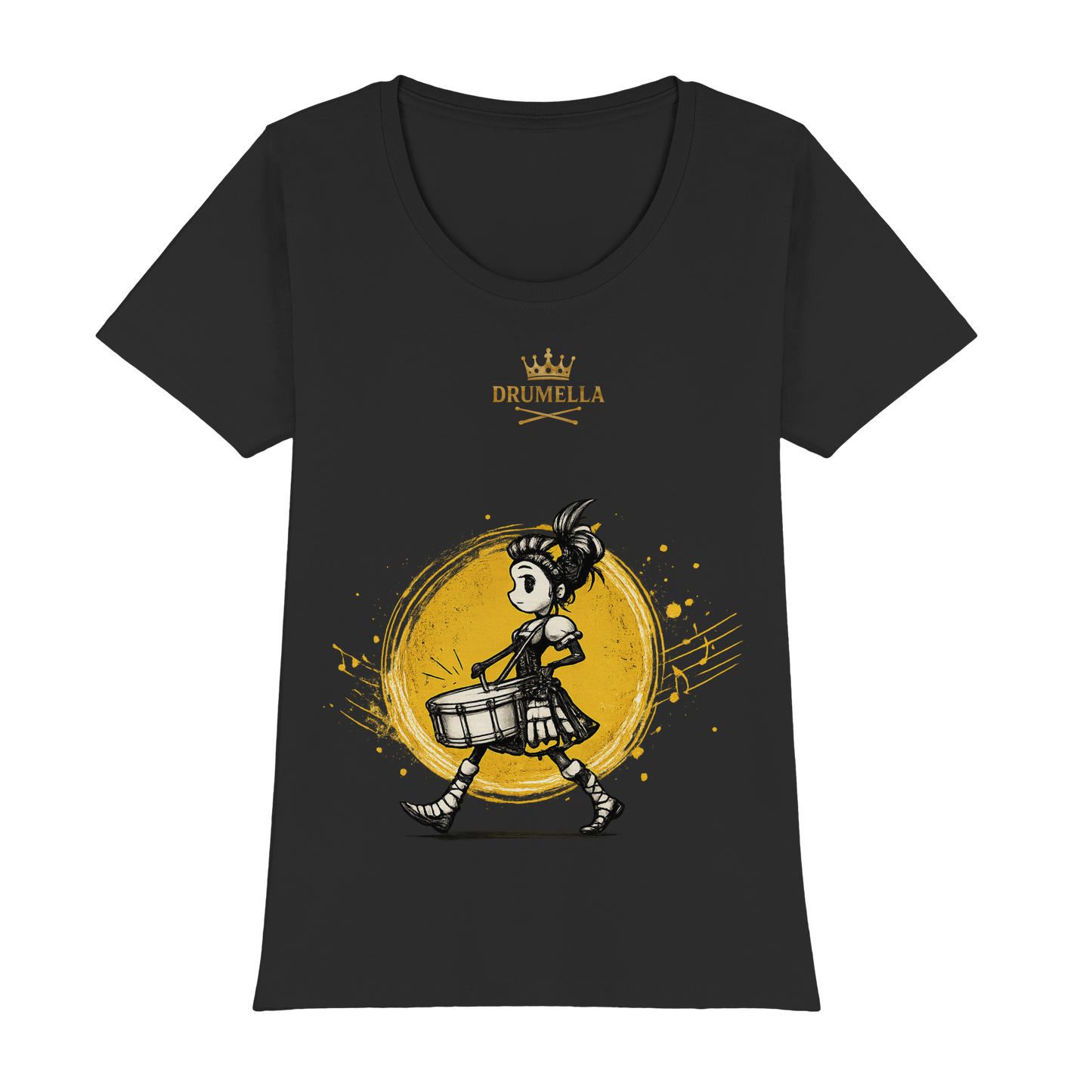 Kurzarm T-Shirt mit Rundhals - Punk Drummer Girl - Womens Premium Classic T-Shirt