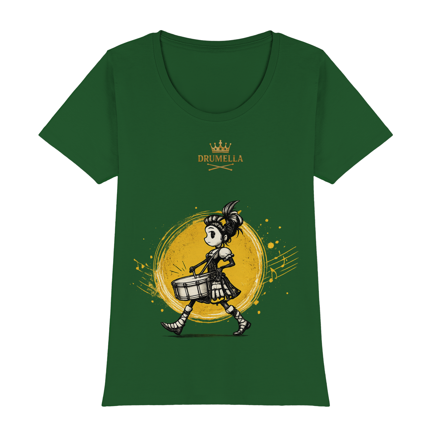 Kurzarm T-Shirt mit Rundhals - Punk Drummer Girl - Womens Premium Classic T-Shirt