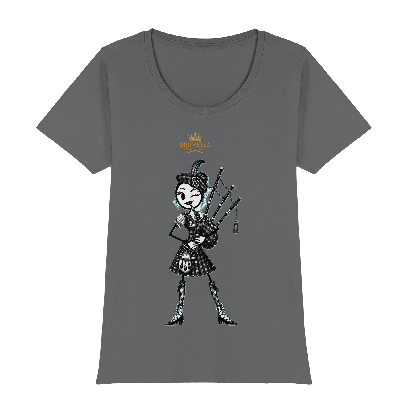 Drumella – Dudelsackspielerin T-Shirt - Womens Premium Classic T-Shirt