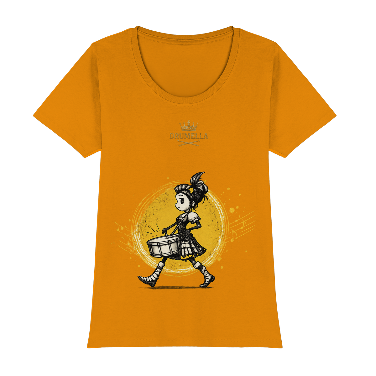 Drummer Girl - Snare Drum - Damen - T- Shirt - Drumella