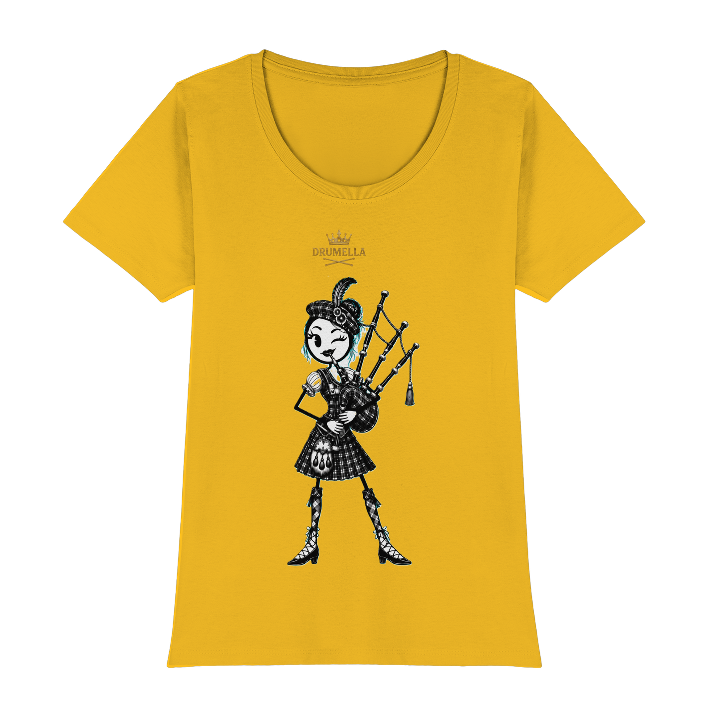 Drumella – Dudelsackspielerin T-Shirt - Womens Premium Classic T-Shirt