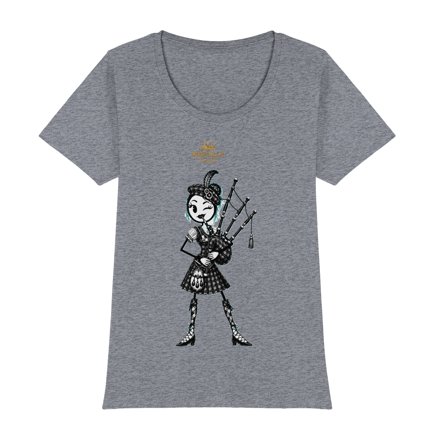 Drumella – Dudelsackspielerin T-Shirt - Womens Premium Classic T-Shirt