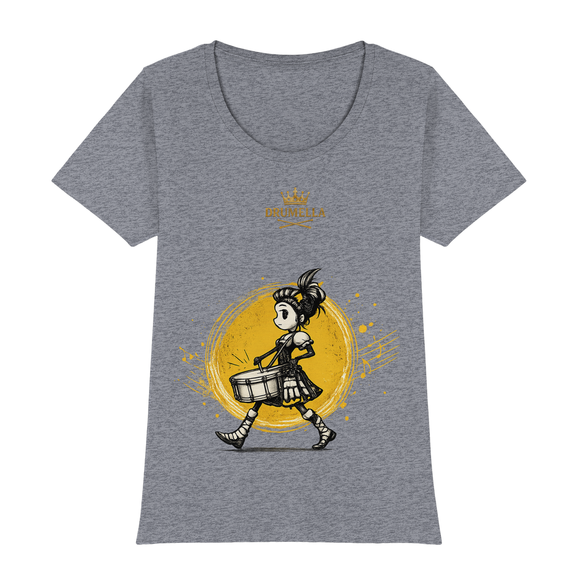 Drummer Girl - Snare Drum - Damen - T- Shirt - Drumella