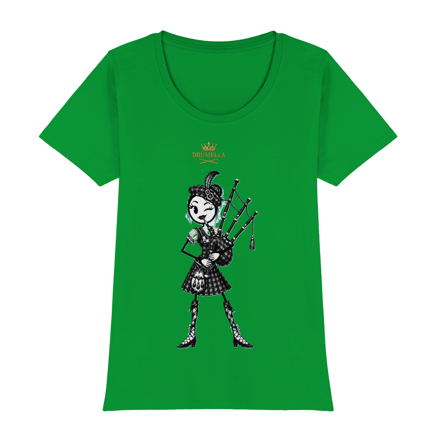 Drumella – Dudelsackspielerin T-Shirt - Womens Premium Classic T-Shirt