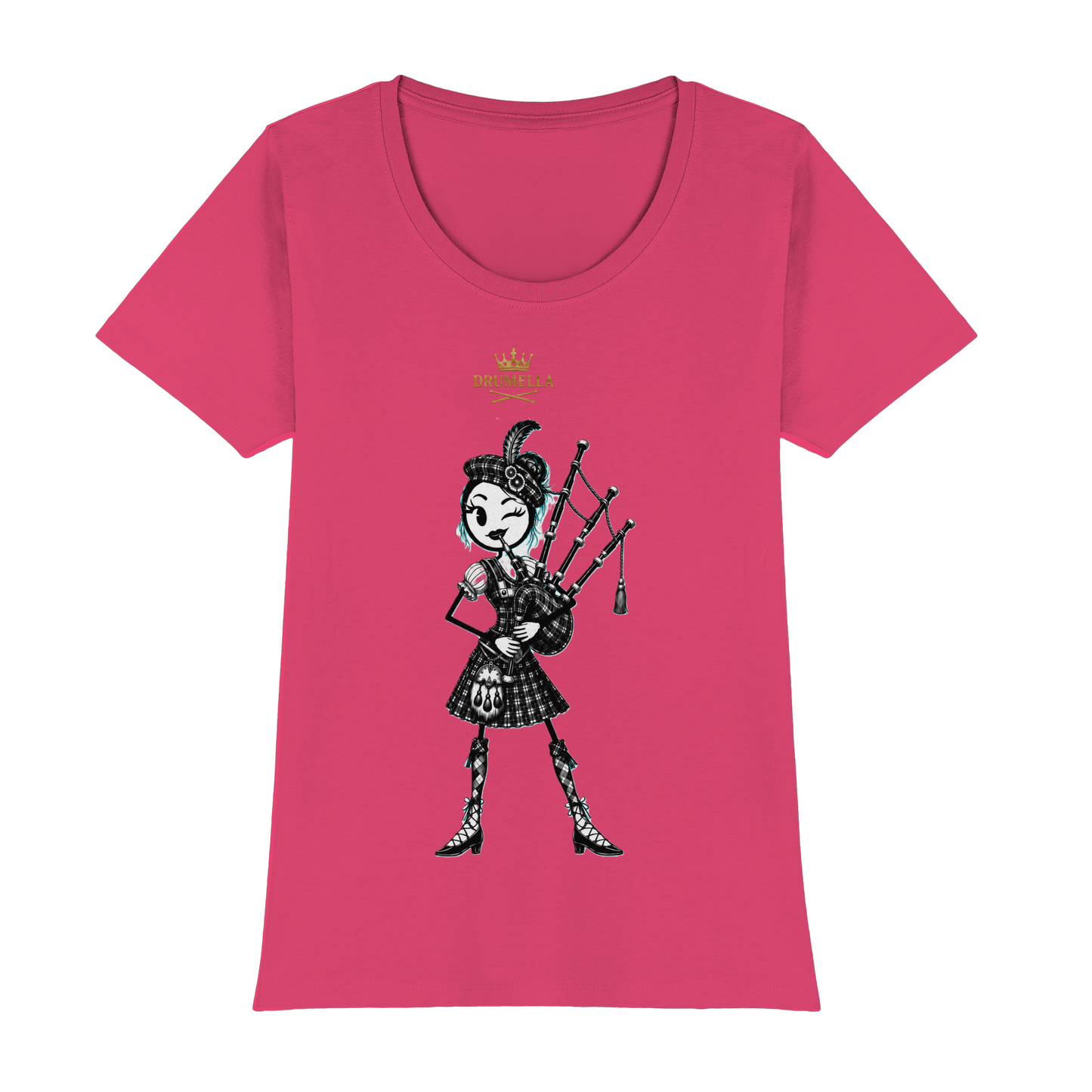 Drumella – Dudelsackspielerin T-Shirt - Womens Premium Classic T-Shirt