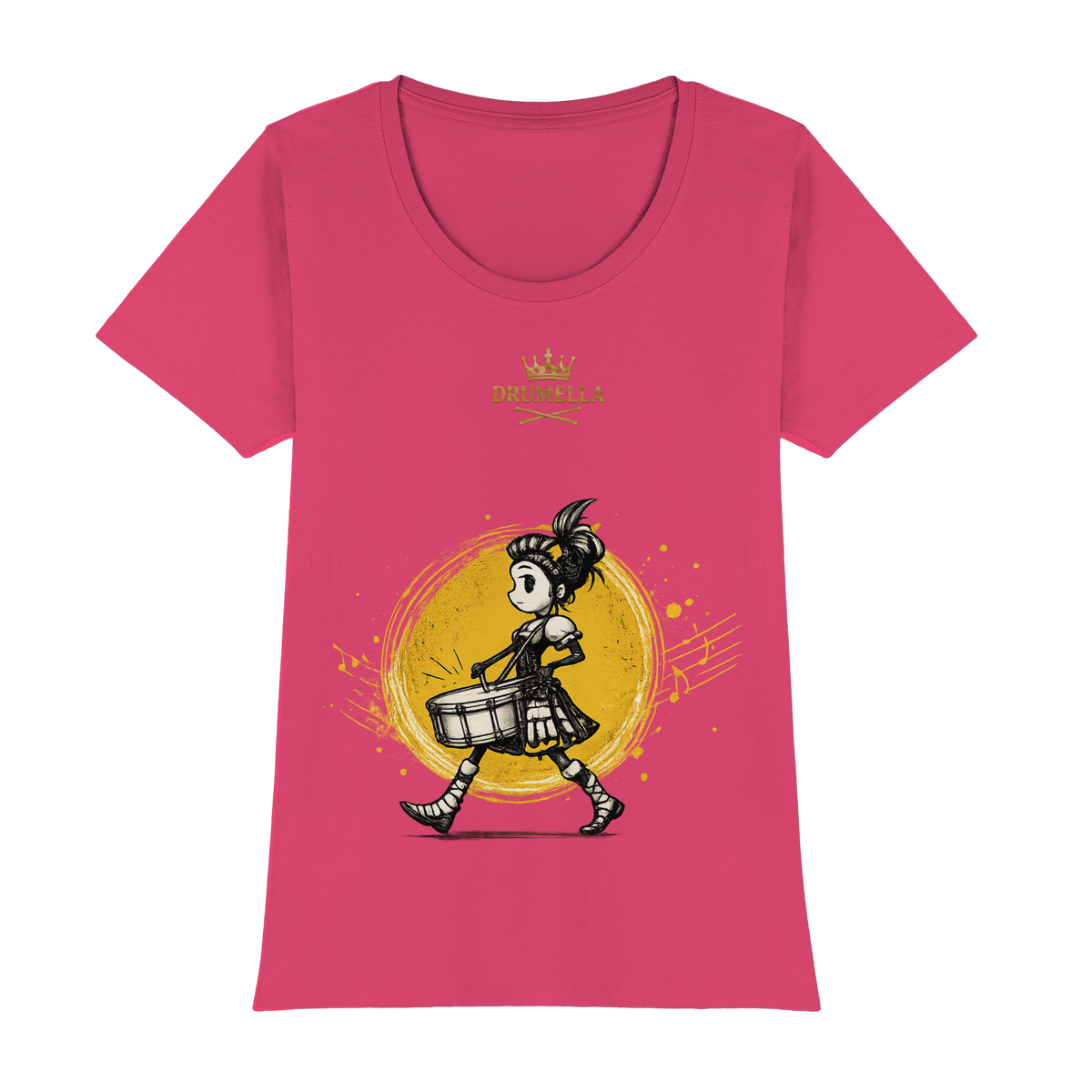 Drummer Girl - Snare Drum - Damen - T- Shirt - Drumella