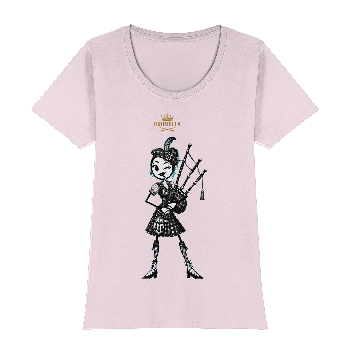 Drumella – Dudelsackspielerin T-Shirt - Womens Premium Classic T-Shirt