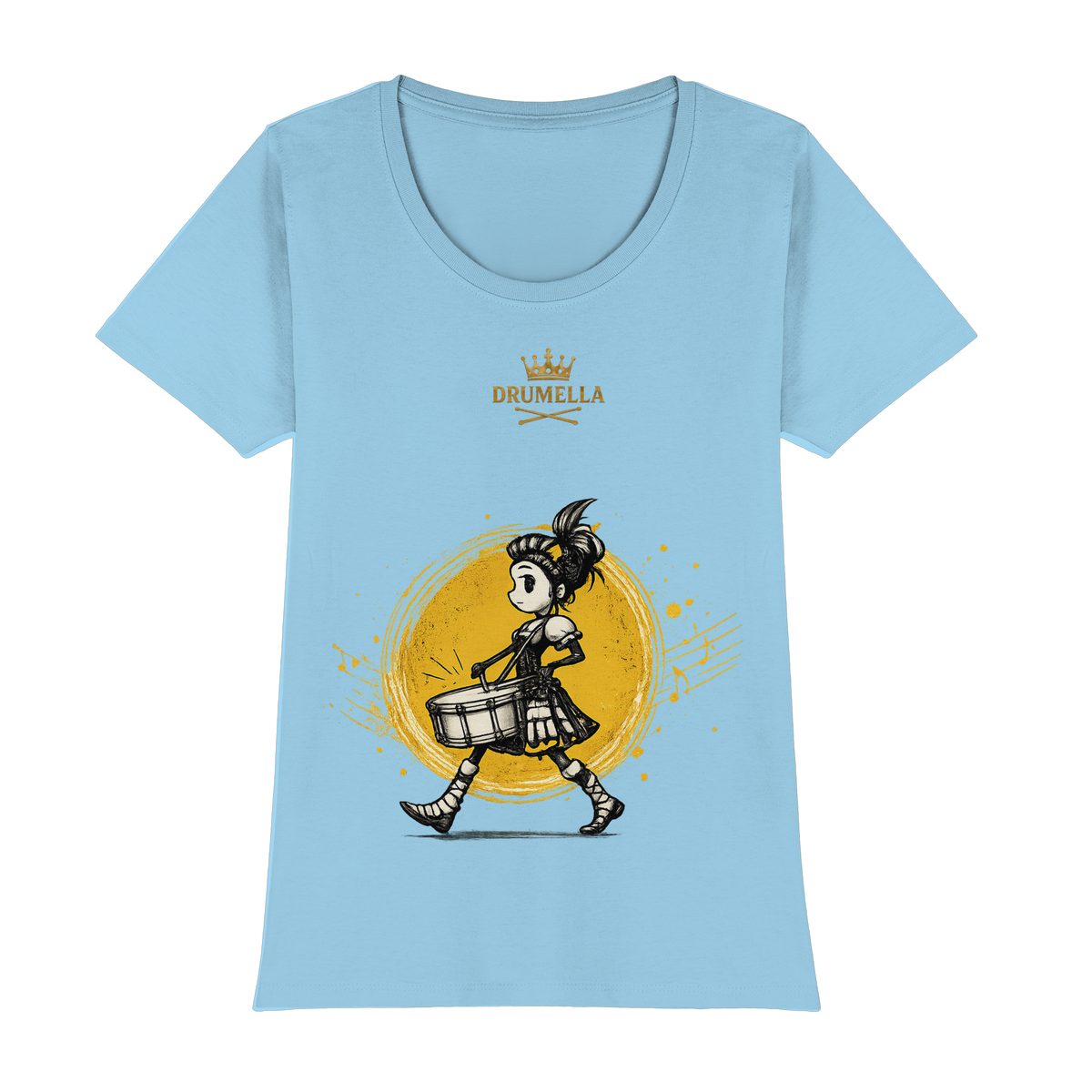 Drummer Girl - Snare Drum - Damen - T- Shirt - Drumella