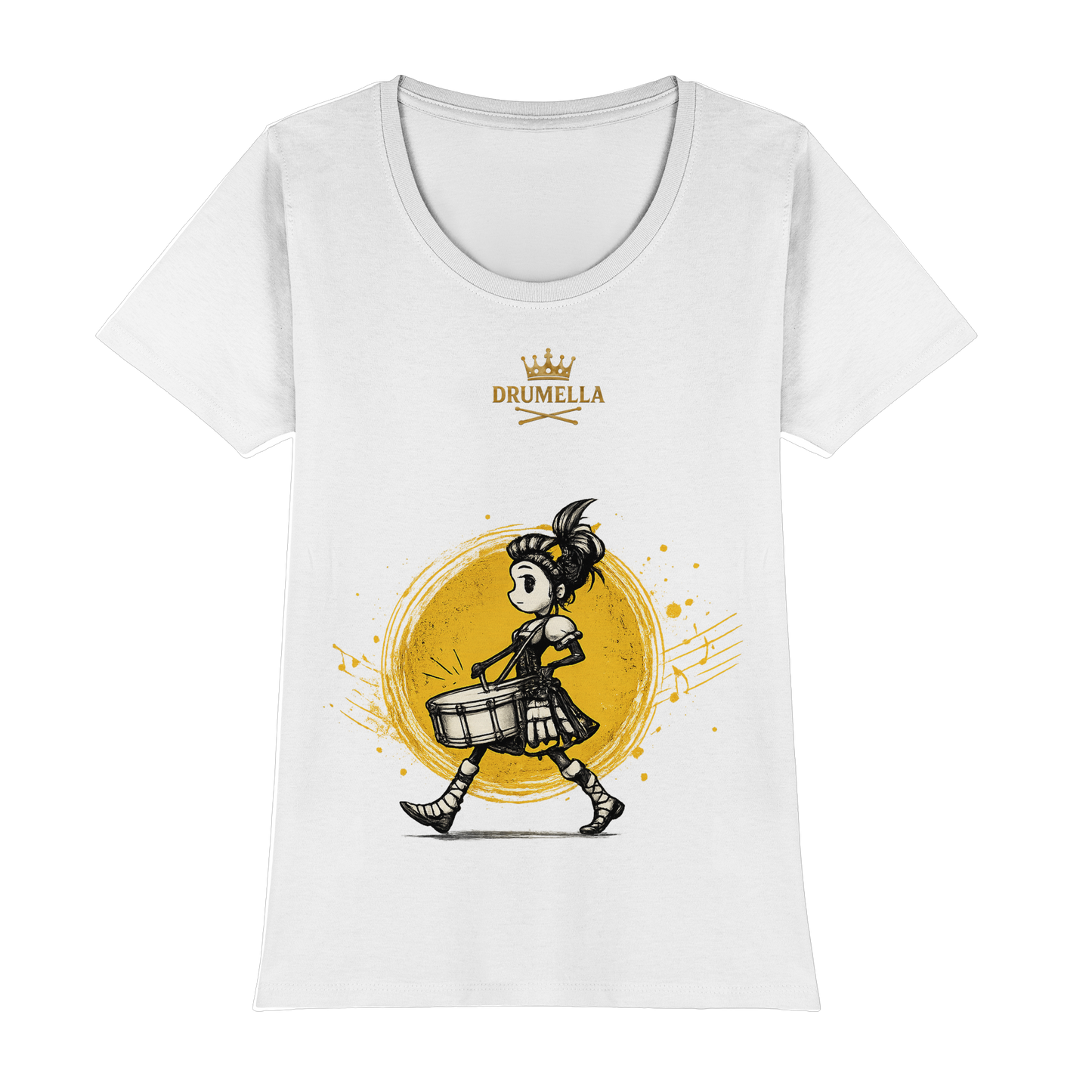 Kurzarm T-Shirt mit Rundhals - Punk Drummer Girl - Womens Premium Classic T-Shirt