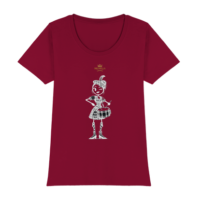 Drumella Rundhals-T-Shirt – „Scottish Drum Girl“ - Womens Premium Classic T-Shirt