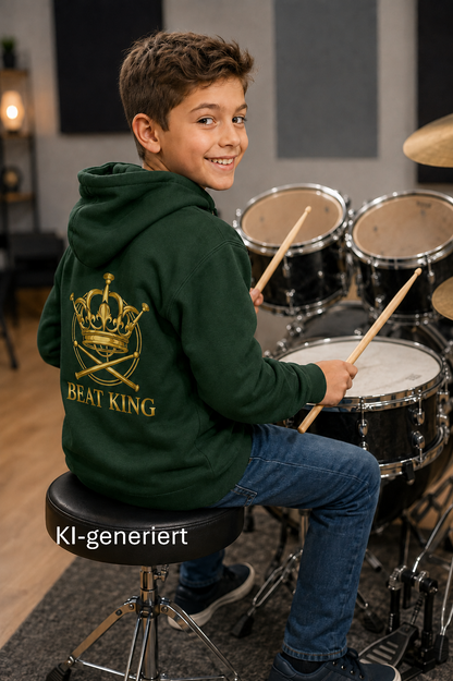 Drumella Kinderhoodie – Beat King - Kids Organic Hoodie