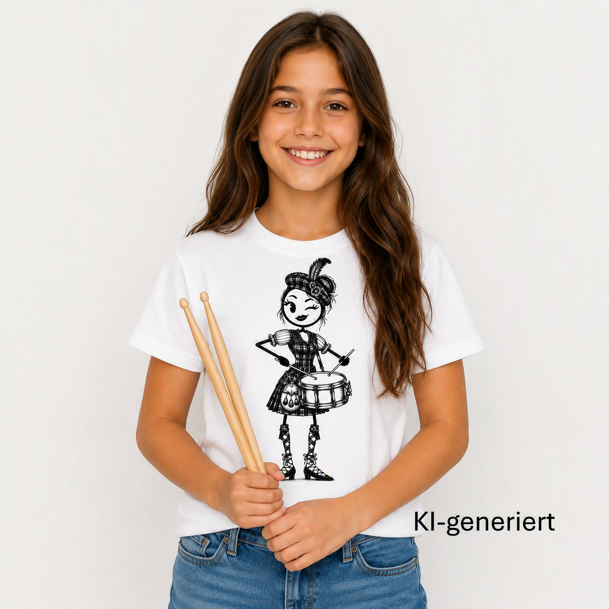 Drumella Kinder-T-Shirt – Kleine Drummer, großer Auftritt - Kids Organic Shirt